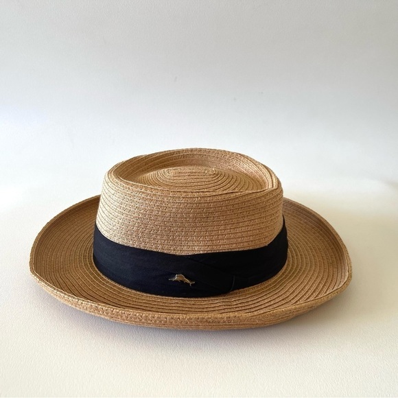 Tommy Bahama Hat Straw Shade Maker Gambler CoolMax Men’s Beach Vacation Large - Picture 1 of 13